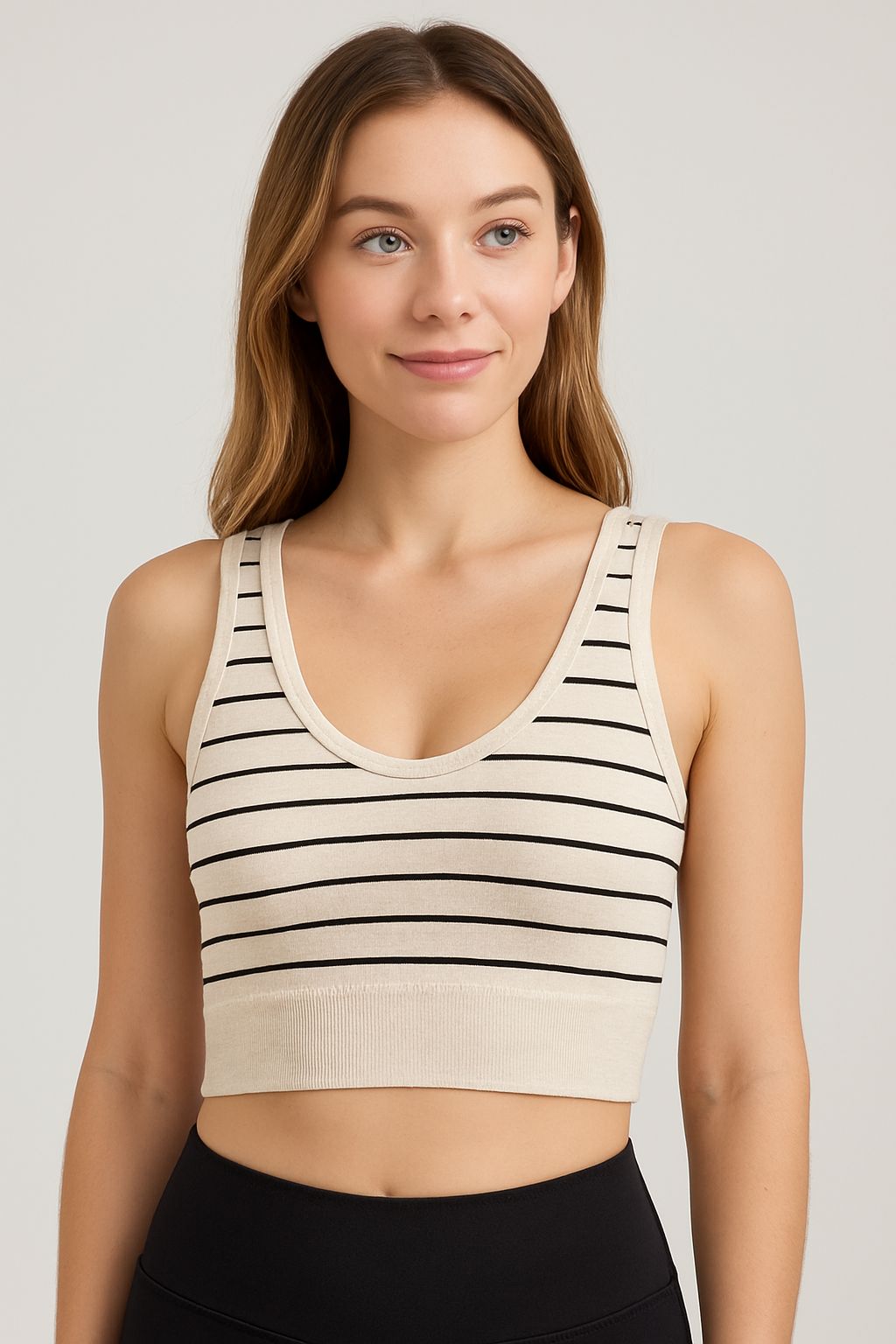 Striped Blouse Bra