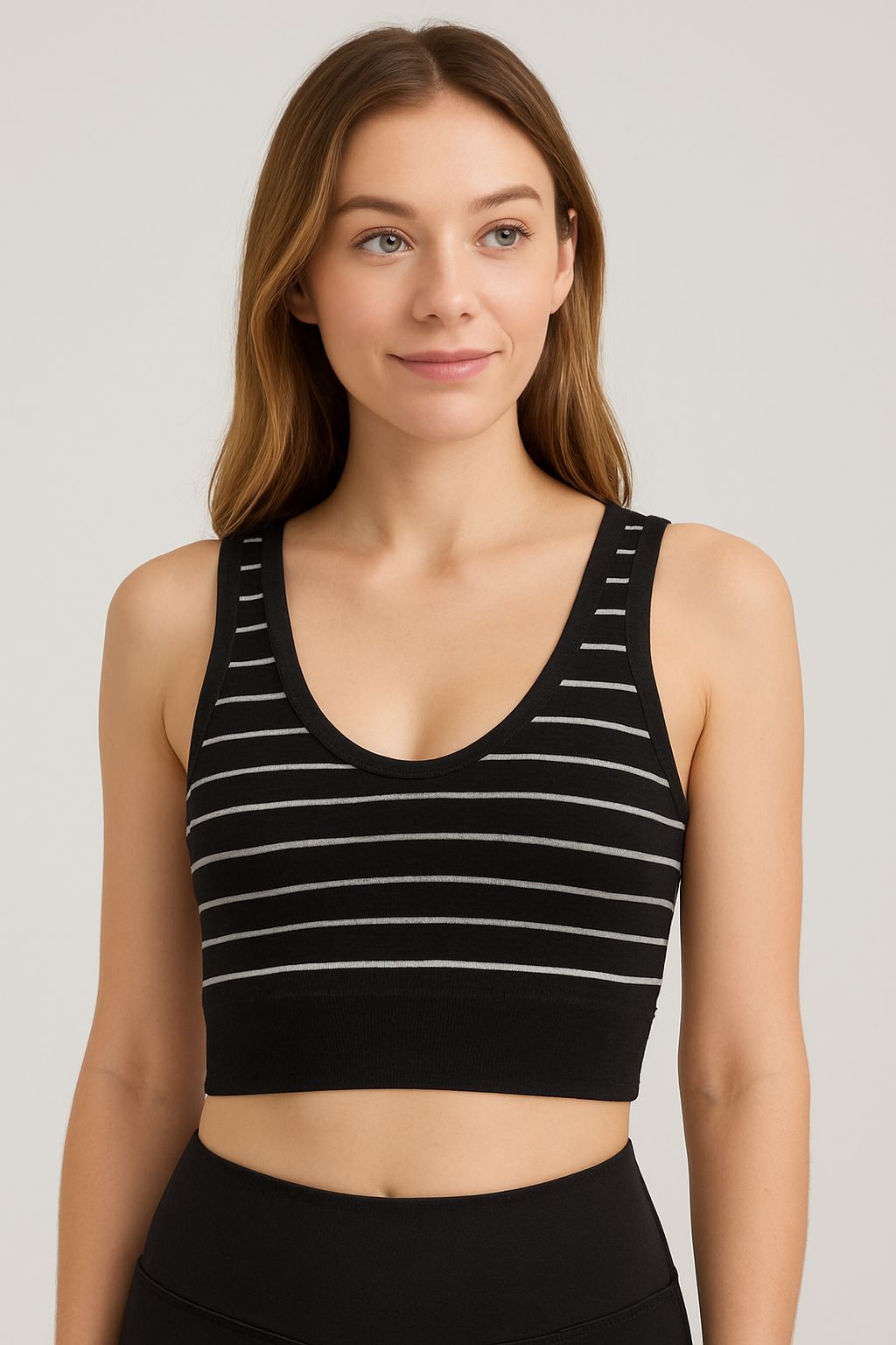 Striped Blouse Bra